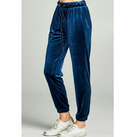Velour Joggers - Picture 1 of 2
